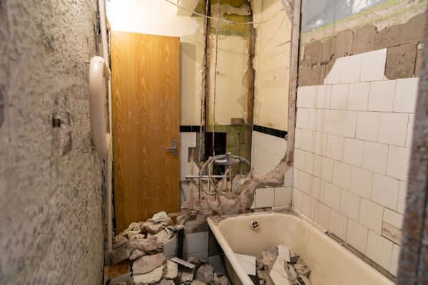 Shower Tile Demolition in Missoula