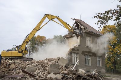 Professional Demolition in Action